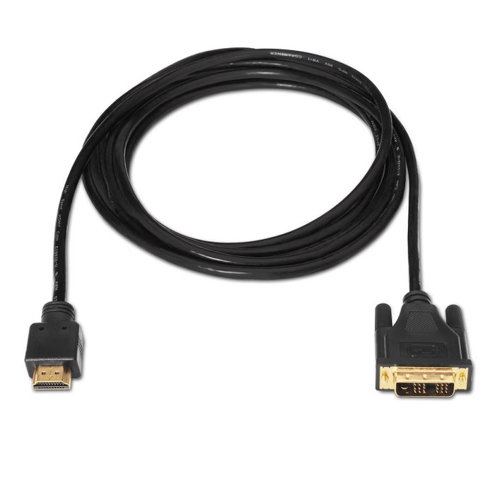Aisens Cable DVI 18+1 Macho a HDMI tipo A Macho 1,8m Negro